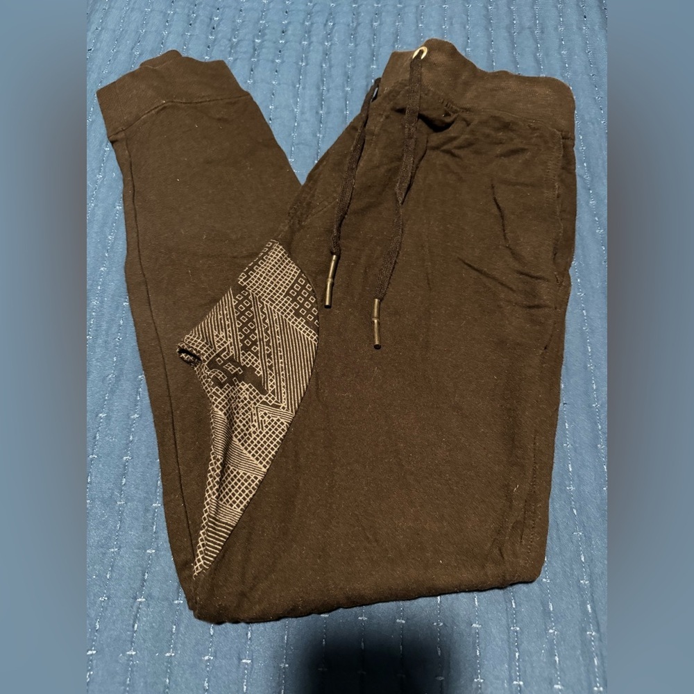 Retrofit Gray/black‎ Joggers with Tapered Fit and Drawstring Waist